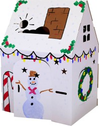 Easy Playhouse Blank Cardboard Fort, 34" x 27" x 48" Overall Size - $22.99 Today