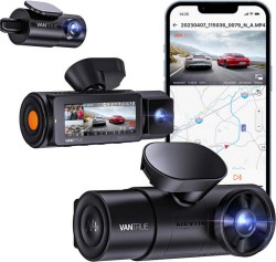 Vantrue N4 Pro 4K HDR 3-Channel Dash Cam with 128GB Memory Card - $249.99