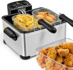 Costway Triple Basket 1,700 Watt Electric Deep Fryer - $62.99 with Free Shipping