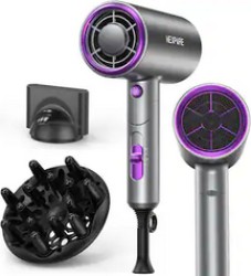 Nexpure Professional 2000W Ionic Hair Dryer, Grey & Purple - $32.59 Shipped