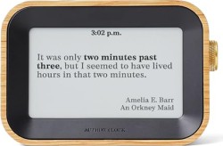 Author Clock Literary Clock, Tells Time Using Book Quotes - $177.65 Shipped Free