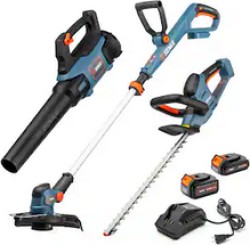 Senix X2 20V Combo Kit with String Trimmer, Blower and Hedge Trimmer - $99.00