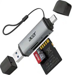 Acer SD and microSD Card Reader with USB A & C Dual Slots - $9.99 Shipped