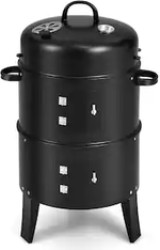 Costway 3-in-1 Vertical Charcoal Smoker Portable BBQ Smoker Grill - $54.99 Each