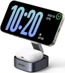UGreen MagFlow 2-in-1 Wireless Charger for iPhone and AirPods - $15.99 Today