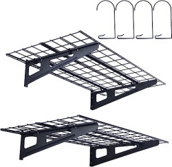 Vevor 2-Pack of 48" x 24" Wall Mounted Shelves with Accessory Hooks - $71.20