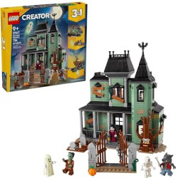 LEGO Creator 3-in-1 Haunted Mansion, Train and Shop Building Set - $76.46 Today
