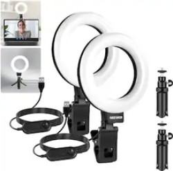 Neewer 5" Ring Light 2-Pack with Tripod Stands in Black - $23.79 w/ Free Shipping