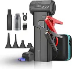 Pursuit 5-in-1 Jump Starter & Air Duster with 8,000mAh Power Bank - $89.99
