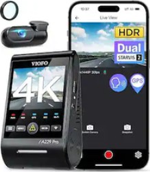 Viofo A229 Pro 4K HDR Dash Cam with Dual Starvis 2 Sensors - $259.99 Shipped