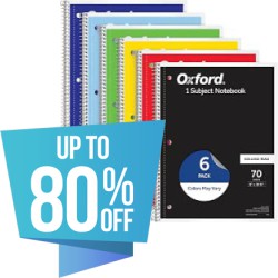 Save up to 85% off on Hundreds of August Office and School Supplies at Amazon