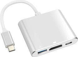 Battony USB Type C to HDTV Multiport AV Converter with Fast Charging - $8.99