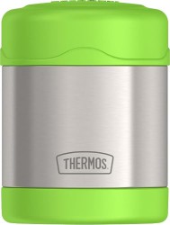 Thermon Funtainer Kids' Food Jar with 10 oz. Capacity, Lime Green - $10.99 Each