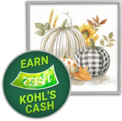 Up to 40% off 100s of Fall Home Decor Items + 20% to 30% off + Earn Kohl's Cash