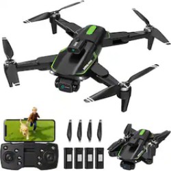Vilinice Dual Camera Drone with Brushless Motor, Adjustable Lens - $58.99 Today