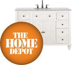 Save up to 55% off on Select Bathroom Vanities at Home Depot with Free Delivery