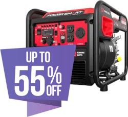 Up to 55% off on Select Generators, Portable Power & Accessory Items at Amazon