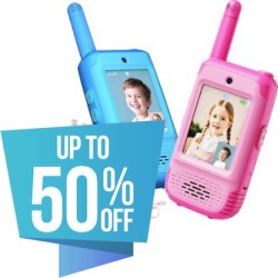 Save up to 50% off on Select Kids' Walkie Talkies at Amazon with Prime Shipping