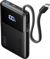 INIU 10,000mAh Portable 45W Fast Charging Travel Power Bank in Black - $22.99