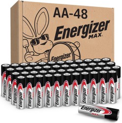 Energizer Max AA Alkaline Batteries, 48-Count Box - $19.99 with Prime FS Today