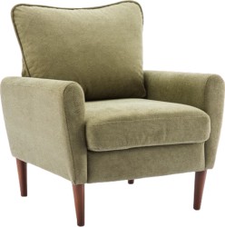 Gianna Fabric Accent Chair for Living Room, Bedroom or Office in Green - $71.99