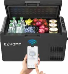 Euhomy 21-Quart Capacity Portable Vehicle Refrigerator in Black - $127.99 Today