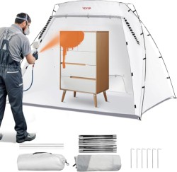Vevor Portable 7.5' x 5.2' x 5.2' Paint Booth with Built-in Floor - $29.61 w/ Prime FS