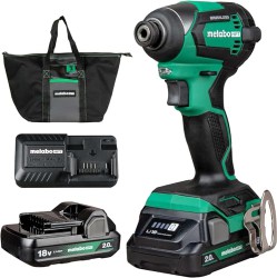 Metabo HPT 18V Cordless Brushless Impact Driver Kit with 2 Batteries - $99.70