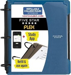 Five Star Flex Refillable Notebook & Study App with 1" TechLock Binder - $8.99