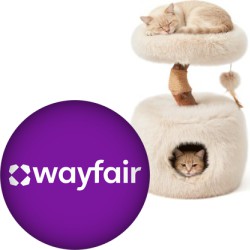 Up to 75% off on 1,000s of Cat Condos, Cat Trees and Cat Toys Deals at Wayfair