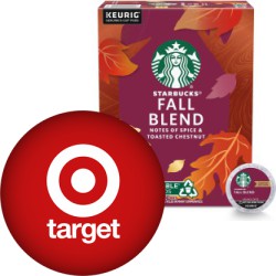 Buy 1, Get 1 25% off on a Selection of Starbucks Coffees at Target through 9/5