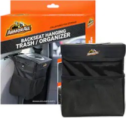 Armor All Car Trash Can and Organizer with 3 Mesh Pockets in Black - $13.99