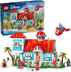 LEGO Disney Lilo and Stitch Beach House Building Set with 834 Pieces - $60.99