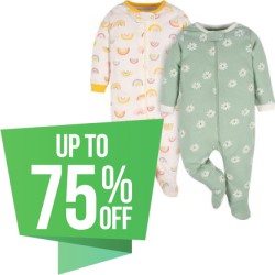Up to 75% off Hundreds of Gerber Baby Apparel & Accessories with Prime Shipping