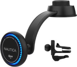 Nautica Turan QMAG Air Wireless Magnetic Car Charger with Light - $21.99 Today