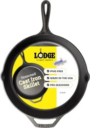Lodge 12" Pre-Seasoned Cast Iron PFAS-Free Skillet - $23.99 with Free Prime S&H