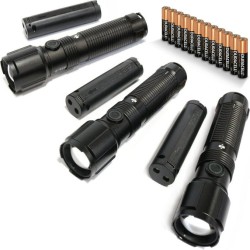 Member's Mark 3-Piece 1,700 Lumen Dual Power LED Flashlight Set - $22.98 / Set