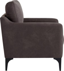 Serta Faux Leather Fleming Chair in Dark Grey - $268.00 with Free Plus Shipping