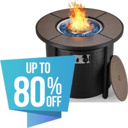 Up to 80% off 100s of Labor Day Outdoor Fireplaces, Heaters and Accessory Deals
