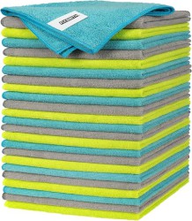 Fixsmith Microfiber 12" x 16" Cleaning Cloths in Assorted Colors, 24-Pack - $8.99