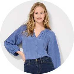 Save up to 70% off on a Selection of Women's Dress Blouses & Tops at JCPenney