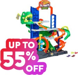 Save up to 55% off on Hundreds of Hot Wheels Toys and Clothing Items at Amazon