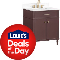 Lowe's Deal of the Day: Save up to 50% off Select Bathroom Vanities Today Only