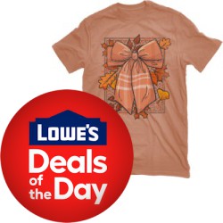 Lowe's Daily Deal: 50% off Select Halloween and Fall T-shirts for Women - $4.98