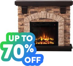 Up to 70% off on Hundreds of Fireplaces, Heaters and Accessory Deals at Wayfair