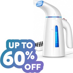 Up to 60% off on Select Irons, Steamers and Accessories at Amazon with Prime S&H
