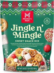 Member's Mark Jingle 'n Mingle Holiday Snack Mix, 20 oz. Bag - $7.98 Per Bag