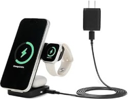 Amazon Basics MagSafe 25W Qi2.2 3-in-1 Wireless Charging Stand - $29.99