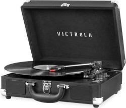 Victrola Bluetooth Stereo Suitcase Style Turntable in Black - $49.99 Shipped Free