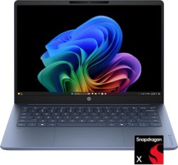 HP OmniBook 3 14" 2K OLED Laptop with 512GB SSD, Snapdragon X - $599.99